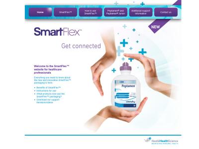 Réalisation du site Smartflex pour Neslté Health Science UK
